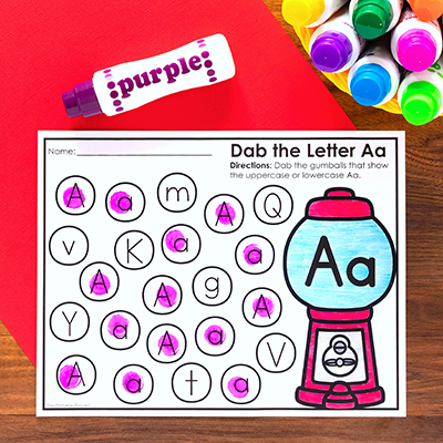 Dab the letter freebie