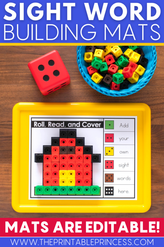 Sight Word Building Mats