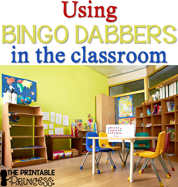 You might call them bingo dobbers, daubers, bingo markers, or dot paints. Regardless, this post is going to give you great tips for using bingo dabbers in the classroom! You'll find ideas, resources, and a FREE download to use with your classroom or homeschool students. Teachers of preschool, Kindergarten, 1st, and 2nd grade students will enjoy the tips, ideas, and teaching strategies included here. These tips are especially great for the back to school or beginning of year season!