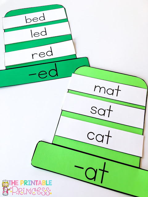 Kindergarten students are going to LOVE these FREE word family hats! When they need to work on CVC words, just grab a quick hat & get started! Students will quickly & easily understand that words go together. This makes the learning process easier for them! This freebie is also great for your preschool or 1st grade students! Print them on green for St. Patrick's Day, orange for Halloween, red for Christmas or Valentine's Day, pastels for Easter, or choose another color for another time of year.