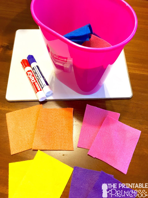 Is your classroom constantly out of erasers? This post will help you learn how you can easily DIY cheap and easy erasers for whiteboards! All you need are a few materials, a little time spent cutting, and you'll be set to go in no time. Click through to see how you could use this for your preschool, Kindergarten, 1st, 2nd, 3rd, 4th, 5th, or 6th grade classroom. (Make sure to check the tip out on how the erasers can even be used to pick partners!)