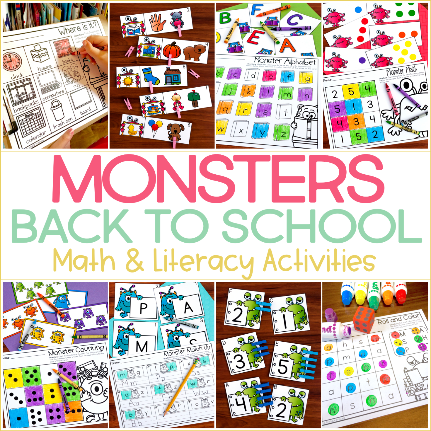 Back to School Monsters {Plus a Special FREEBIE!}