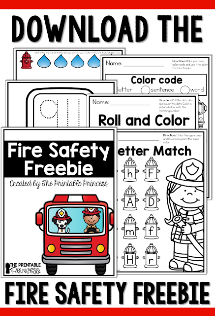 Fire Safety Activities and Centers for Kindergarten