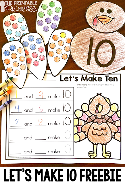 Fall is a great time of year in the primary classroom! Click through to see the great math and literacy centers you can use with your preschool, Kindergarten, or 1st grade students! This post has a particular emphasis on Thanksgiving games and centers for Kindergarten. Click through to see the FREE downloads, and also check out the many skills covered - beginning sounds, making 10, one less, shapes, counting, 1:1 correspondence, ending sounds, CVC words, and more! Great for October or November!