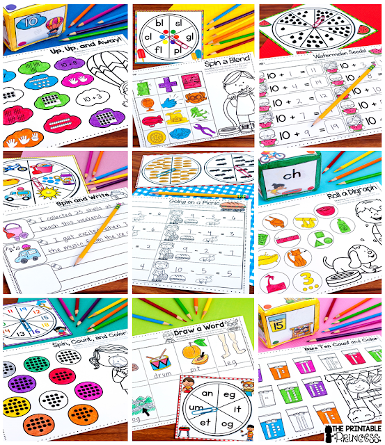 Looking for some learning games to keep your Kindergarteners engaged at the end of the year or during summer school? Check out the math and literacy freebies and ideas in this post. You'll find activities to keep your kiddos on task and having fun!