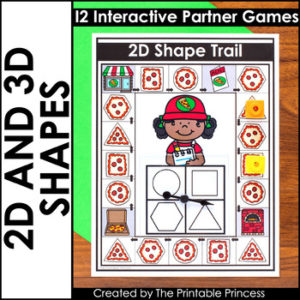 2D and 3D Shapes | Math Games for Kindergarten - The Printable Princess