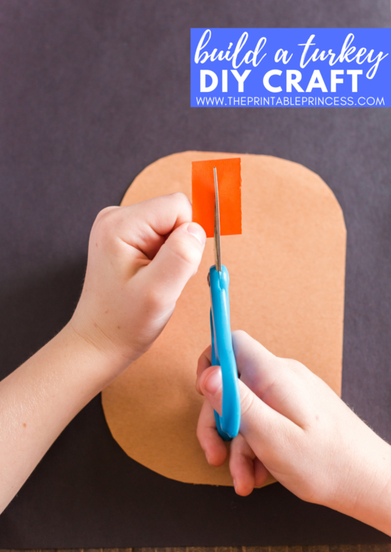 This DIY turkey craft for kids is super cute during the month of November! It is perfect for kindergarten and first grade students. Not only will students practice fine motor skills, but they will also practice listening and following directions as they complete this Thanksgiving craft There's no tracers needed for this turkey craft for kids. Students will round corners and cut straight lines to create a turkey - giving each piece of art its on unique look. 