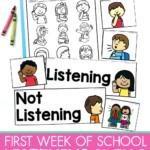 Free listening and not listening sort activity for kindergarten