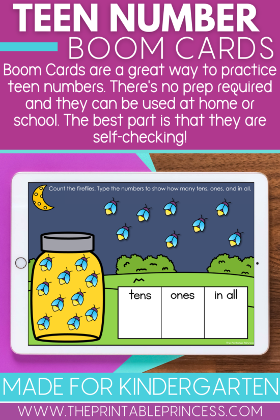 Teen number Boom Cards
