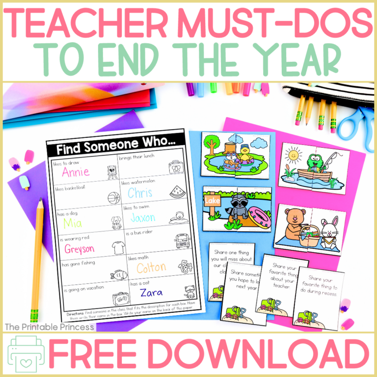 7 End of the Year Must-Do’s for Teachers