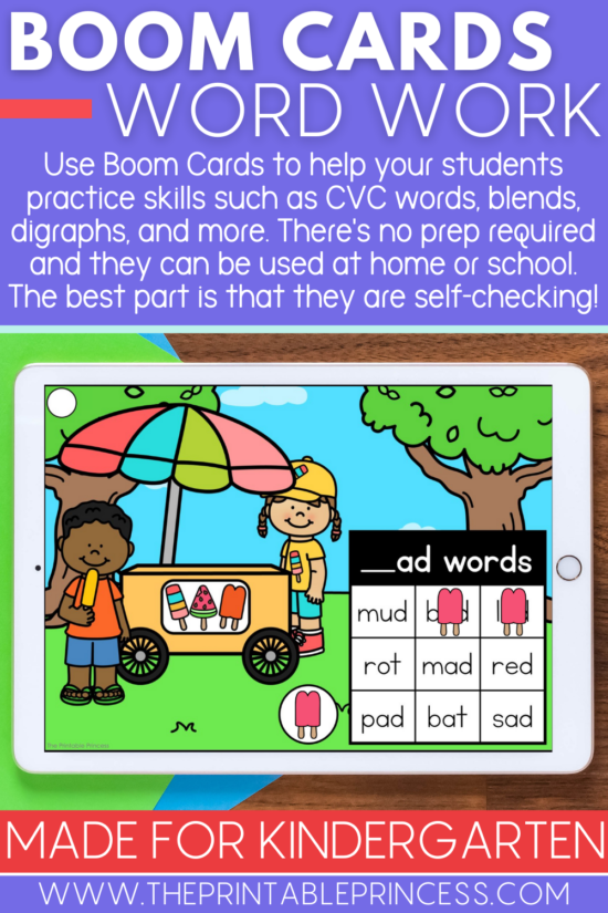 CVC Word Family Boom Cards