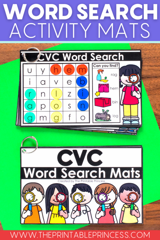 CVC word search