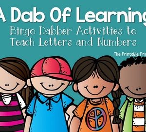 A Dab of Learning {Bingo Dabber Alphabet & Number Recognition Activities}