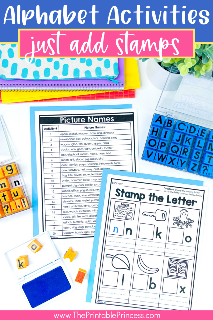 Stamp the Letter Kindergarten Alphabet Activity