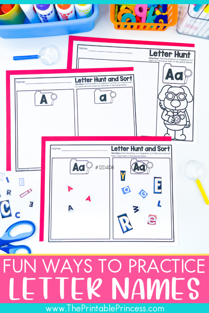Magazine Hunt Kindergarten Alphabet Activity
