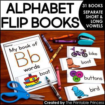 Alphabet Books: Flip Books to Teach Letters and Sounds - The Printable  Princess