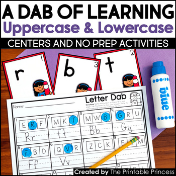 Alphabet Centers: Letter Recognition Uppercase and Lowercase
