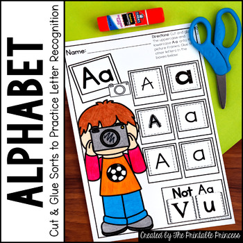 alphabet cut and paste worksheets
