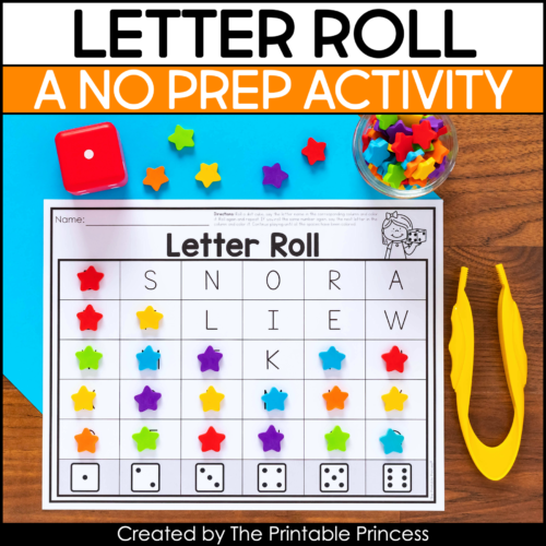 letter activity for Kindergarten