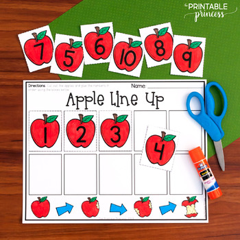 counting activities with apples