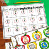 beginning sounds activities with apples