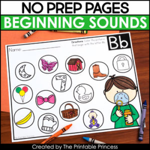 beginning sounds a-z worksheets