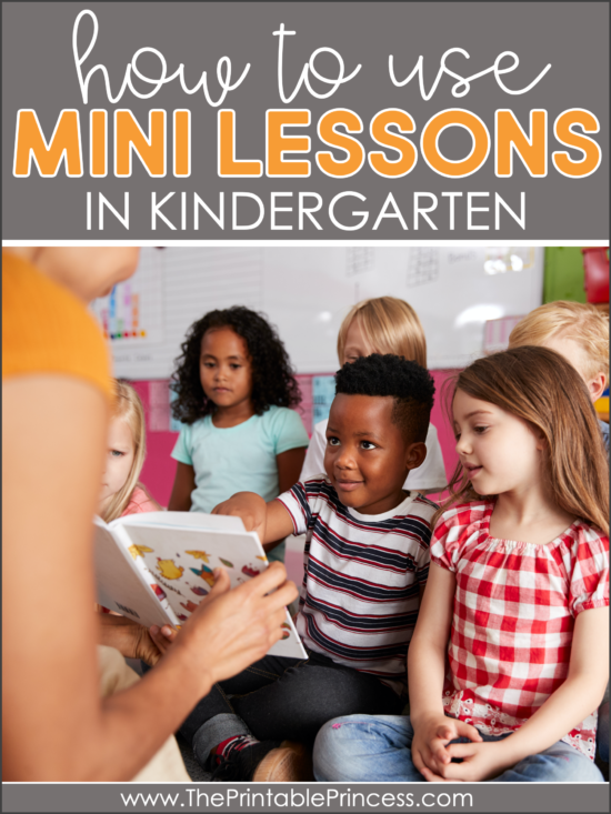 mini lessons in kindergarten