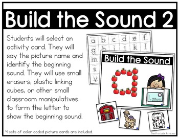 build the sound beginning sounds activity cards