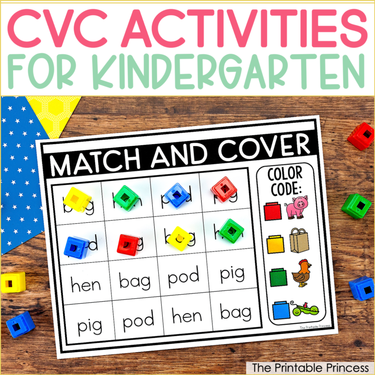 CVC Activities for Kindergarten
