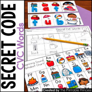 CVC Centers | Secret Code CVC Words