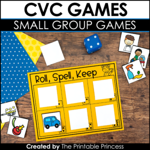 CVC Games and Partner Activities {Kindergarten Literacy: CVC Words}