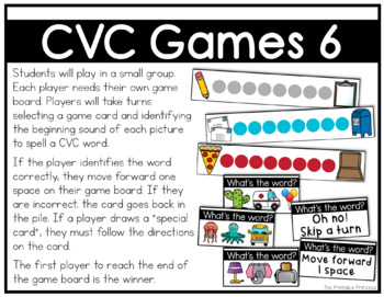 Science of Reading CVC Words Partner Games CVC Word SOR Literacy