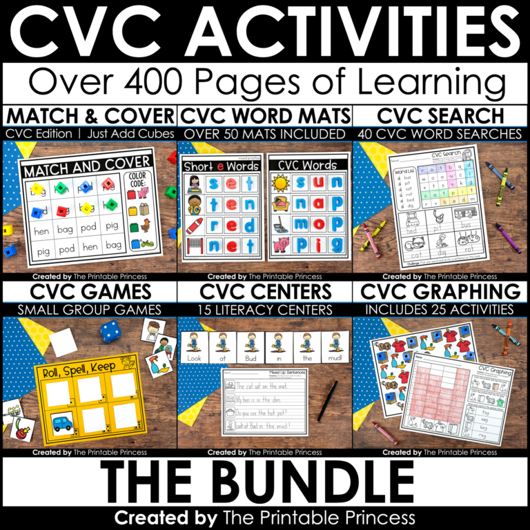 CVC Words BUNDLE {CVC Activities and Centers}