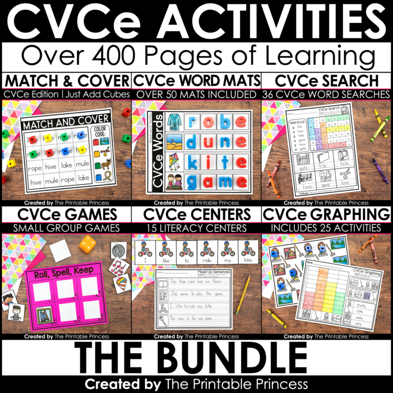 CVCe Words Bundle | Activities, Games, and Centers