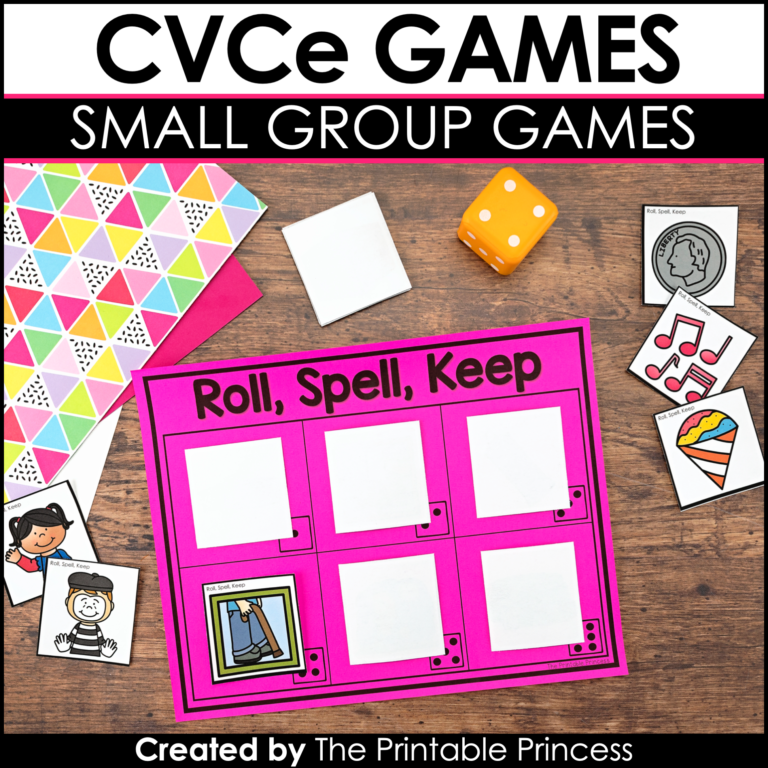 CVCe Games and Partner Activities {Kindergarten Literacy: CVCe Words}