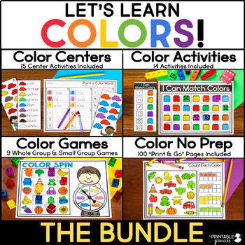 Colors and Colors Words: Activities for Learning Colors