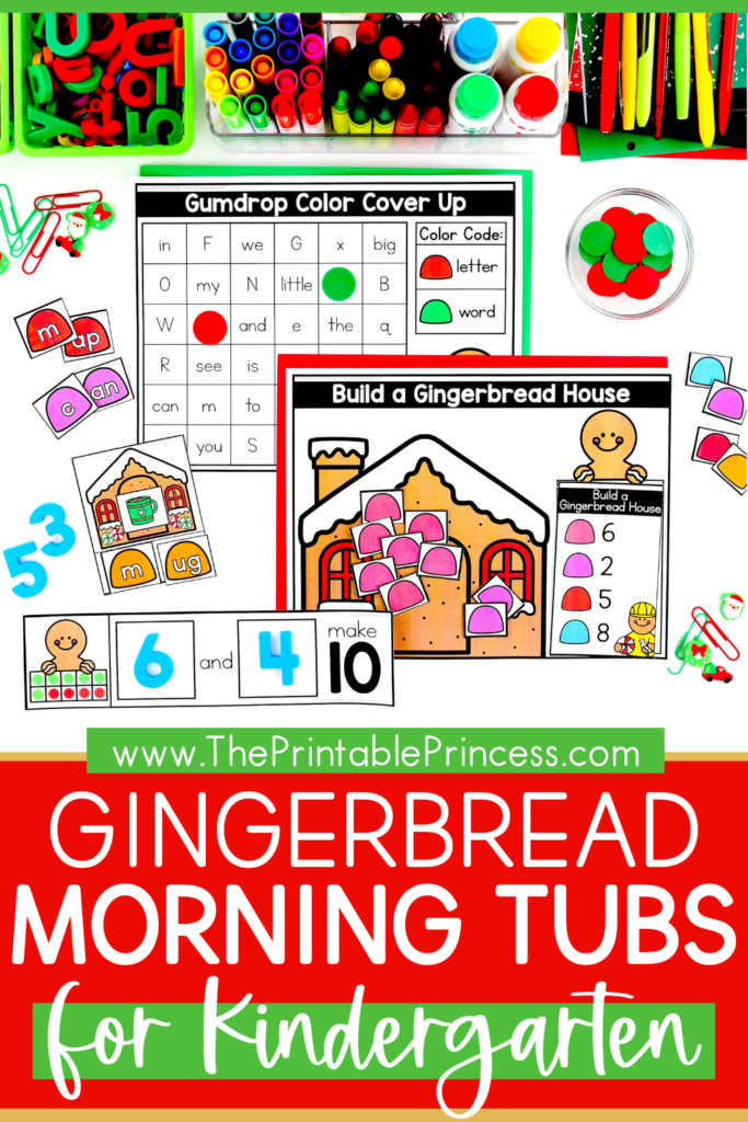 December morning tubs for kindergarten