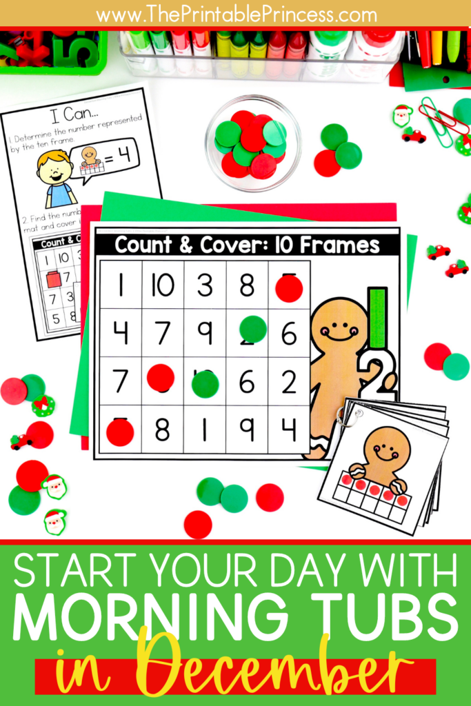 Count and Cover Ten frames