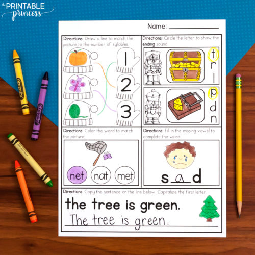 December Morning Work for Kindergarten - Image 3