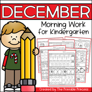 December Morning Work for Kindergarten