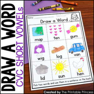 Draw a Word | CVC Worksheets
