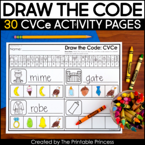 draw the code cvce worksheets