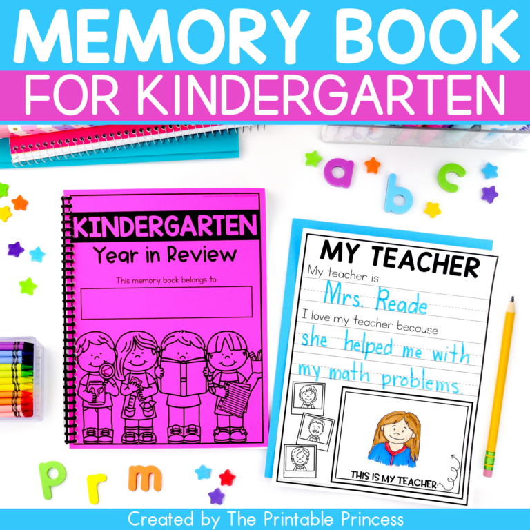 Kindergarten Memory Book | End of the Year Memory Book