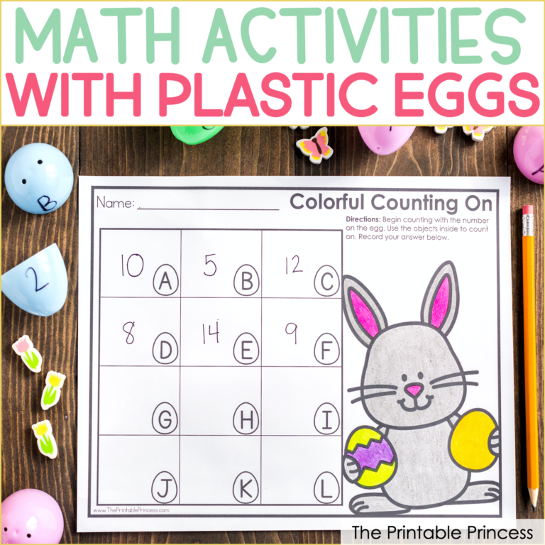 Easter Egg Math Activities for Kindergarten {Freebies Included!}