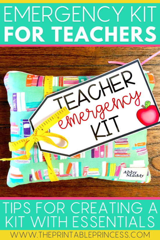 Teacher survival kit printable