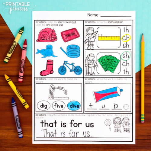 February Morning Work for Kindergarten - Image 2