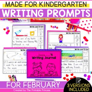 February Writing Prompts for Kindergarten