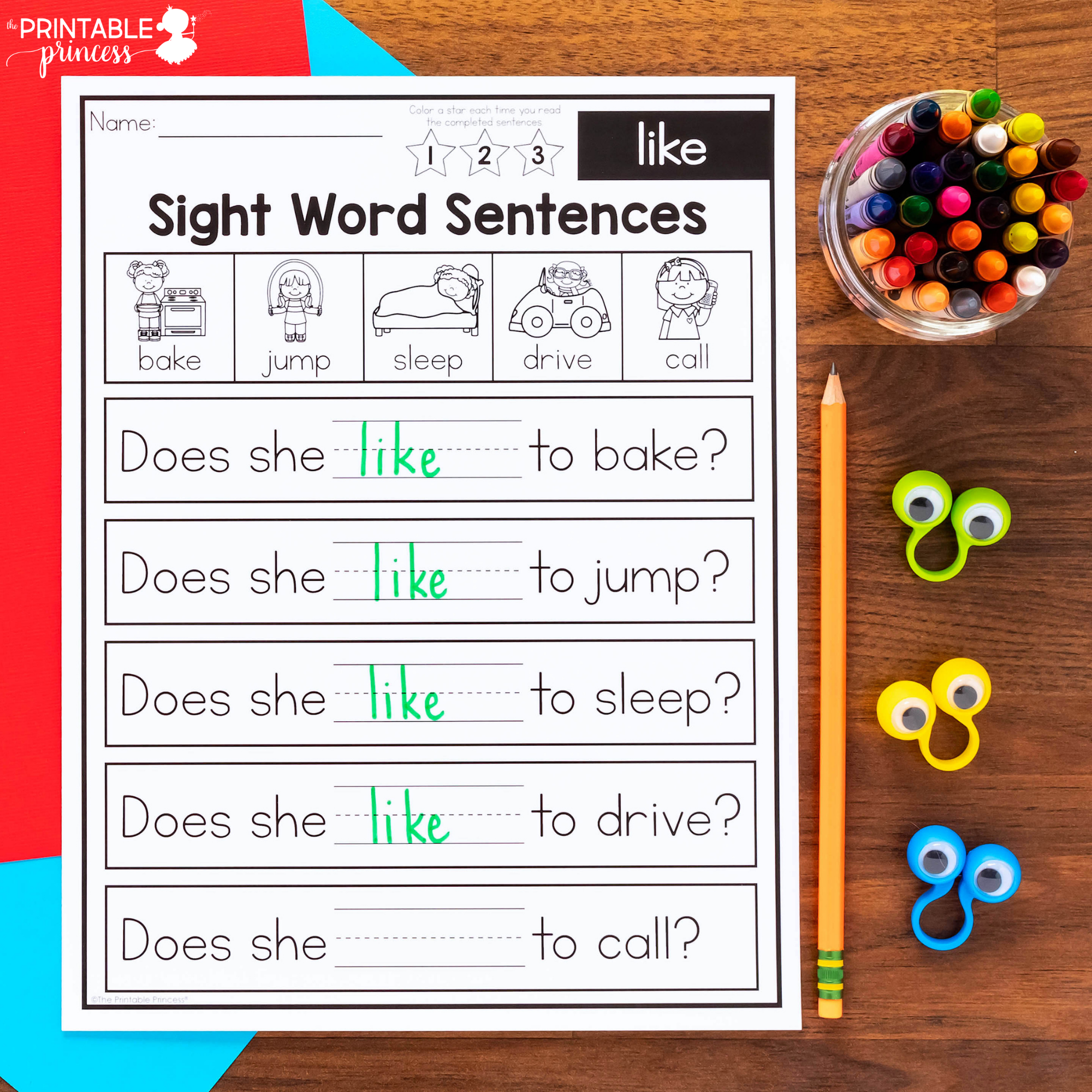 Fill in the Blank Sight Word Sentences  Set 22 - The Printable Pertaining To 2nd Grade Sight Words Worksheet