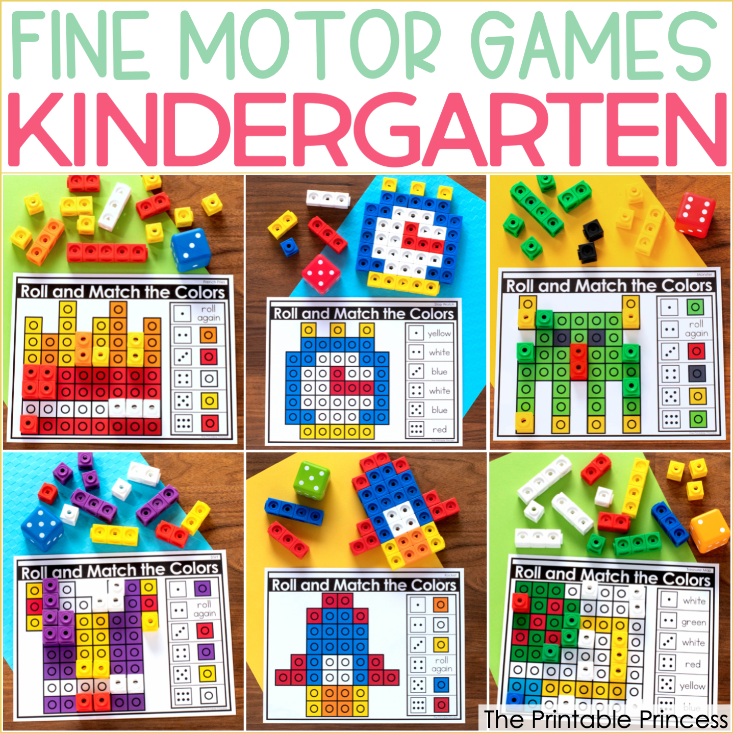Fine Motor Games for Kindergarten {Plus a FREEBIE!}