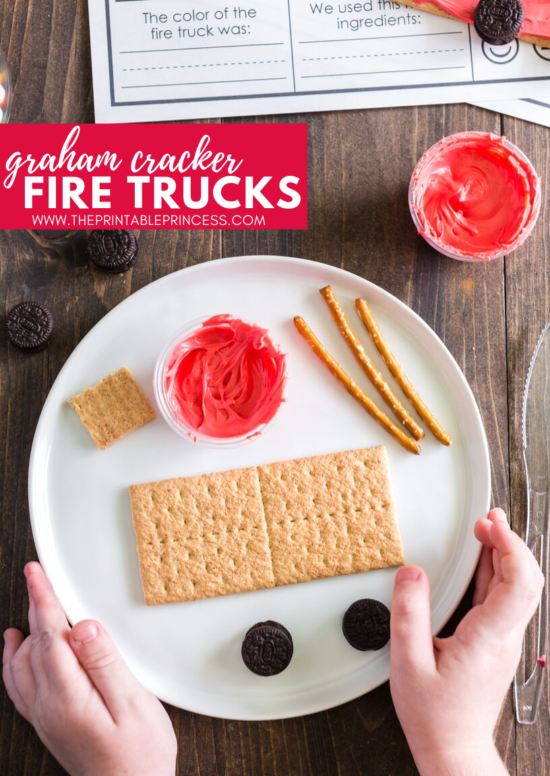 This fire safety week snack and freebie is perfect for little learners. It is a great addition to fire safety week for PreK, Kindergarten, and First grade. Click through to find directions, read aloud suggestions, and a free fire safety week printable. 